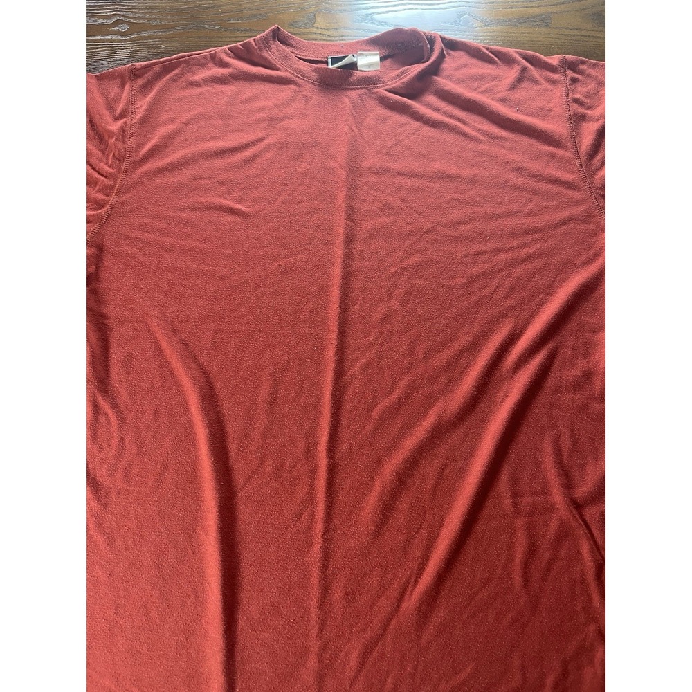 Vintage The North Face T-Shirt Adult Large Burnt Orange/Maroon Made USA 90s